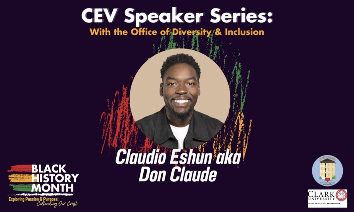 CEV Speaker Series: Claudio Eshun aka Don Claude